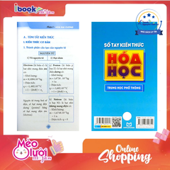 Sổ Tay Kiến Thức Hóa Học Trung Học Phổ Thông