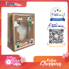 Túi Giấy Đựng Quà Bìa Kiếng Trong Suốt - Labubu