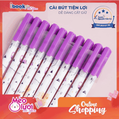 Bút Gel Xóa Được CLASSMATE Dinosaur GP01-DI (Tím) – Ngòi 0.5mm, Mực Đậm Không Lem