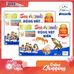 Flash Card Tiếng Anh - Sea Animals (Động Vật Biển) (Tái Bản 2023)