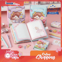 Sổ Tay Học Sinh Depai Bìa Da Hoạt Hình 3D – Sổ Nhật Ký, Planner Cute Dành Cho Bé (Ngẫu Nhiên)