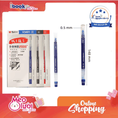 Hộp 12 Bút nước M&G AGPV3401 ngòi 0.5mm - Viết êm trơn, siêu nhiều mực