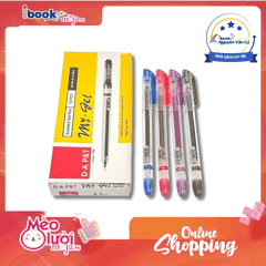 Bút Gel My-Gel D.A P&T 0.5mm Mực Xanh – Không Lem, Không Thấm Giấy
