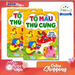 Bộ Sách Tô Màu Thú Cưng Cho Bé Mẫu Giáo – Sách Tô Màu Phát Triển Sáng Tạo