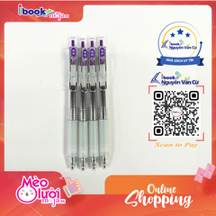 Bút Gel Bitoon V26 Ngòi Kim 0.5mm Mực Tím Khô Nhanh – Bút Viết Học Sinh Văn Phòng