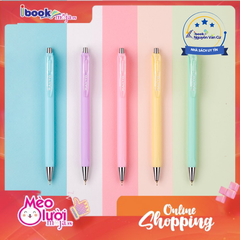 Hộp 5 bút gel Thiên Long Pazto ngòi 0.5mm Gel-B015 - Bút gel mực xanh viết trơn,