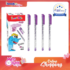 Bút Gel Dino SMART KIDS G01  0.5mm – Bút Gel Xanh Viết Trơn Êm, Mực Đều Không Lem