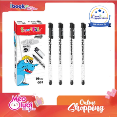 Bút Gel Dino SMART KIDS G01  0.5mm – Bút Gel Xanh Viết Trơn Êm, Mực Đều Không Lem