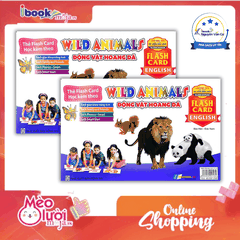 Flash Card Tiếng Anh - Wild Animals (Động Vật Hoang Dã) (Tái Bản 2023)