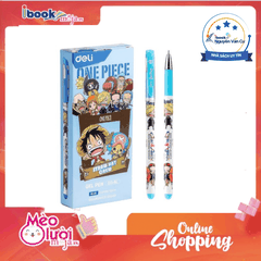 Bút Gel One Piece 0.5mm Deli G13 – Mực Xanh, Bút Gel Viết Êm, Chính Hãng Deli