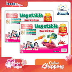 Flash Card Tiếng Anh - Vegetable (Rau Củ Quả) (Tái Bản 2023)