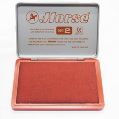 HỘP DẤU KIM LOẠI HORSE (STAMP PAD) - 3 MÀU XANH, ĐỎ, ĐEN NHIỀU KÍCH THƯỚC