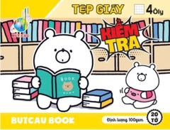 GIẤY KIỂM TRA 4 Ô LY - BÚT CẦU (20 TỜ/100GSM)