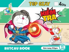 GIẤY KIỂM TRA 4 Ô LY - BÚT CẦU (20 TỜ/100GSM)