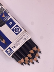 Hộp 12 Cây Bút Chì 2B Staedtler Mars Lumograph Thân Đen