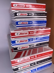 HỘP DẤU KIM LOẠI HORSE (STAMP PAD) - 3 MÀU XANH, ĐỎ, ĐEN NHIỀU KÍCH THƯỚC