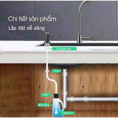 Bộ Vòi Hút Nước Rửa Chén Đa Năng Kèm Giá Để Đồ