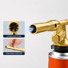 Đầu Khò Gas Mini Chống Bỏng 8816 – Đánh Lửa Tự Động, Nhiệt Độ 1300°C Đa Năng