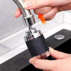 Đầu Vòi Tăng Áp Whisk Xoay 360° – Khớp Cầu 3 Chế Độ Xoay, Tay Cầm Vân Nổi Chống Trượt