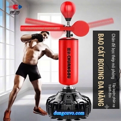Trụ Đấm Đá Thanh Phản Xạ Đa Năng CHUANGBU | Bao Cát Đứng Boxing 360°