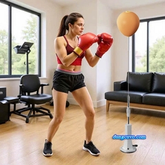 Bóng Đấm Phản Xạ Tự Đứng Đế Hút Chân Không - Tập Boxing Tại Nhà