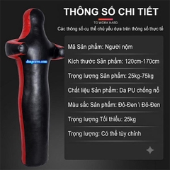Con Nộm Tập Võ Da PU Chống Rách Cao Cấp (120cm-170cm) | Giá Tốt