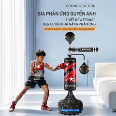 Bao Cát Đứng Có Thanh Phản Xạ Xoay 360 Độ | Dụng Cụ Tập Boxing Đa Năng