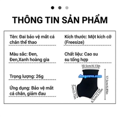 Băng Sơ Mi Cổ Chân Bảo Vệ Chống Lật, Thoáng Khí & Co Giãn