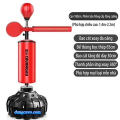 Trụ Đấm Đá Thanh Phản Xạ Đa Năng CHUANGBU | Bao Cát Đứng Boxing 360°