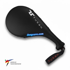 Vợt Đá Đôi TUSAH Vân Carbon Cao Cấp – Đích Đá Taekwondo Chuẩn WT