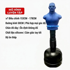 Trụ Đấm Bốc Hình Người Bán Thân TBEST (153 - 178cm) – Tùy Chỉnh Độ Cao