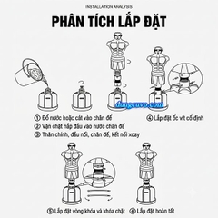 Trụ Đấm Bốc Hình Người Bán Thân TBEST (153 - 178cm) – Tùy Chỉnh Độ Cao