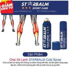 Bình Xịt Lạnh Giảm Đau STARBALM – Làm Lạnh Nhanh, Giảm Đau Tức Thì