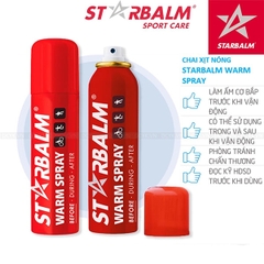 Bình Xịt Nóng Starbalm Chính Hãng, Làm Nóng Cơ Nhanh, Hỗ Trợ Tập Luyện