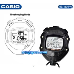 Đồng Hồ Bấm Giờ Casio HS-80TW Chính Hãng – Cho Thể Thao Chuyên Nghiệp