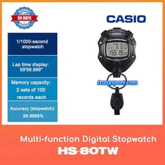 Đồng Hồ Bấm Giờ Casio HS-80TW Chính Hãng – Cho Thể Thao Chuyên Nghiệp