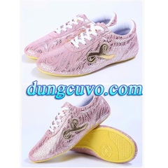 Giày Wushu Biểu Diễn Cao Cấp – Vân Lửa Ánh Kim – Siêu Nhẹ – Đế Bám Tốt