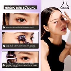 Kẹp Bấm Mi Cong Tự Nhiên, Không Gãy Rụng BEAUTILAB LashX Eyelash Curler