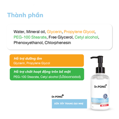 Sữa tẩy trang dịu nhẹ Dr.PONG Cleasing Milk 200ml
