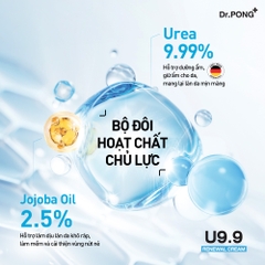 Kem dưỡng hỗ trợ giảm thô ráp, nứt nẻ và dưỡng ẩm cho da Dr.PONG U9.9 RENEWAL CREAM