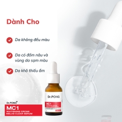 Serum giảm nám, tàn nhang Dr.PONG MC1 Whitening Drone Melas Clear 16ml