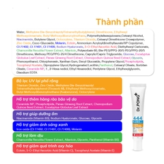 Kem chống nắng ánh sáng xanh Dr.PONG 444 BlueX Iron Oxide plus Melanin Hybrid SPF50 PA+++ 30ml