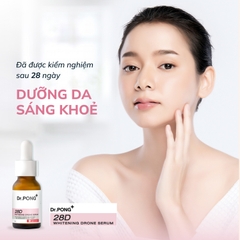 Serum hỗ trợ dưỡng trắng da, giảm thâm mụn Dr.PONG 28D Whitening Drone Serum 16ml
