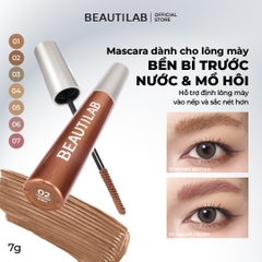 Mascara chân mày tự nhiên, giữ nếp, bền màu, lâu trôi BEAUTILAB Cloudbrow Natural Fluffy Fix Mascara