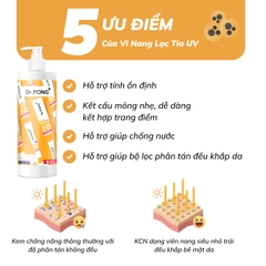 Kem chống nắng phổ rộng Dr.PONG Hyaluronic Ultra Light SPF50 PA+++ 500ml