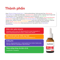 Serum giảm nám, tàn nhang Dr.PONG MC1 Whitening Drone Melas Clear 16ml