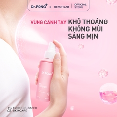Xịt khử mùi trắng da, mờ thâm Dr.PONG 28D Whitening Drone Deodorant Spray 100ml