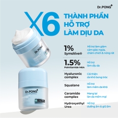 Kem dưỡng ẩm làm dịu da Dr.PONG CalmMEA 1.5 Soothing Cream 50g