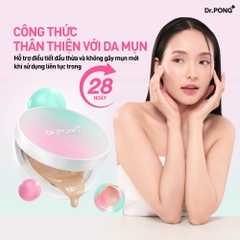 Phấn nước cho da dầu mụn, che khuyết điểm, mịn lì, kiềm dầu DR.PONG MATTE PRO ACNE ACE LONGWEAR CUSHION SPF50+ PA++++