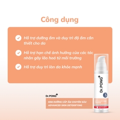 Kem dưỡng cấp ẩm chuyên sâu Dr.PONG Advanced Skin Detoxifying Cream 30g